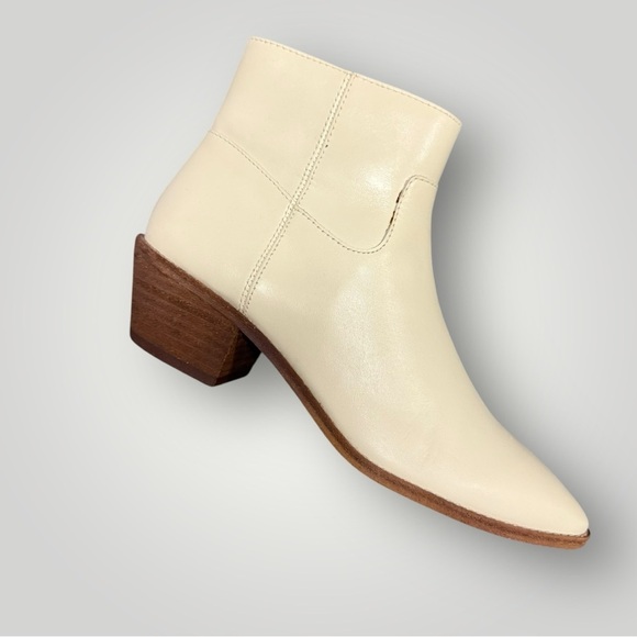 Madewell The Charley Boot in Leather Sz 6.5 Cream - Picture 8 of 14